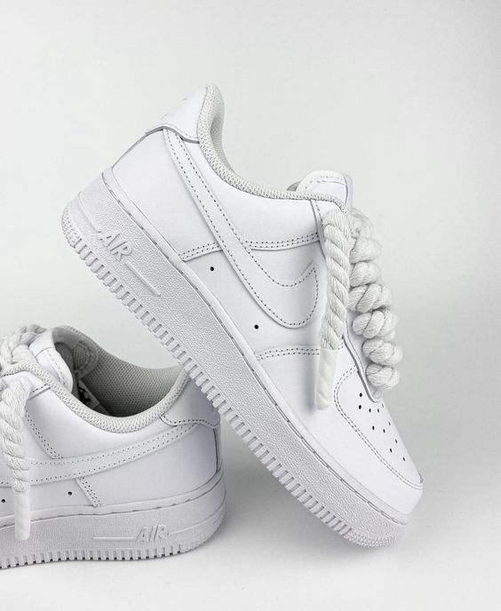AIR FORCE 1 ROPE LACE WHITE