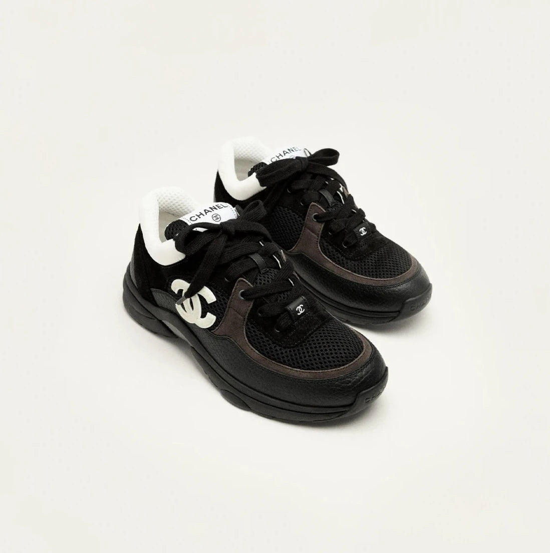 Chanel Classic sneakers Black / White