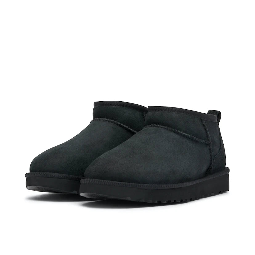 UGG CLASSIC ULTRA MINI BOOT BLACK WOMENS