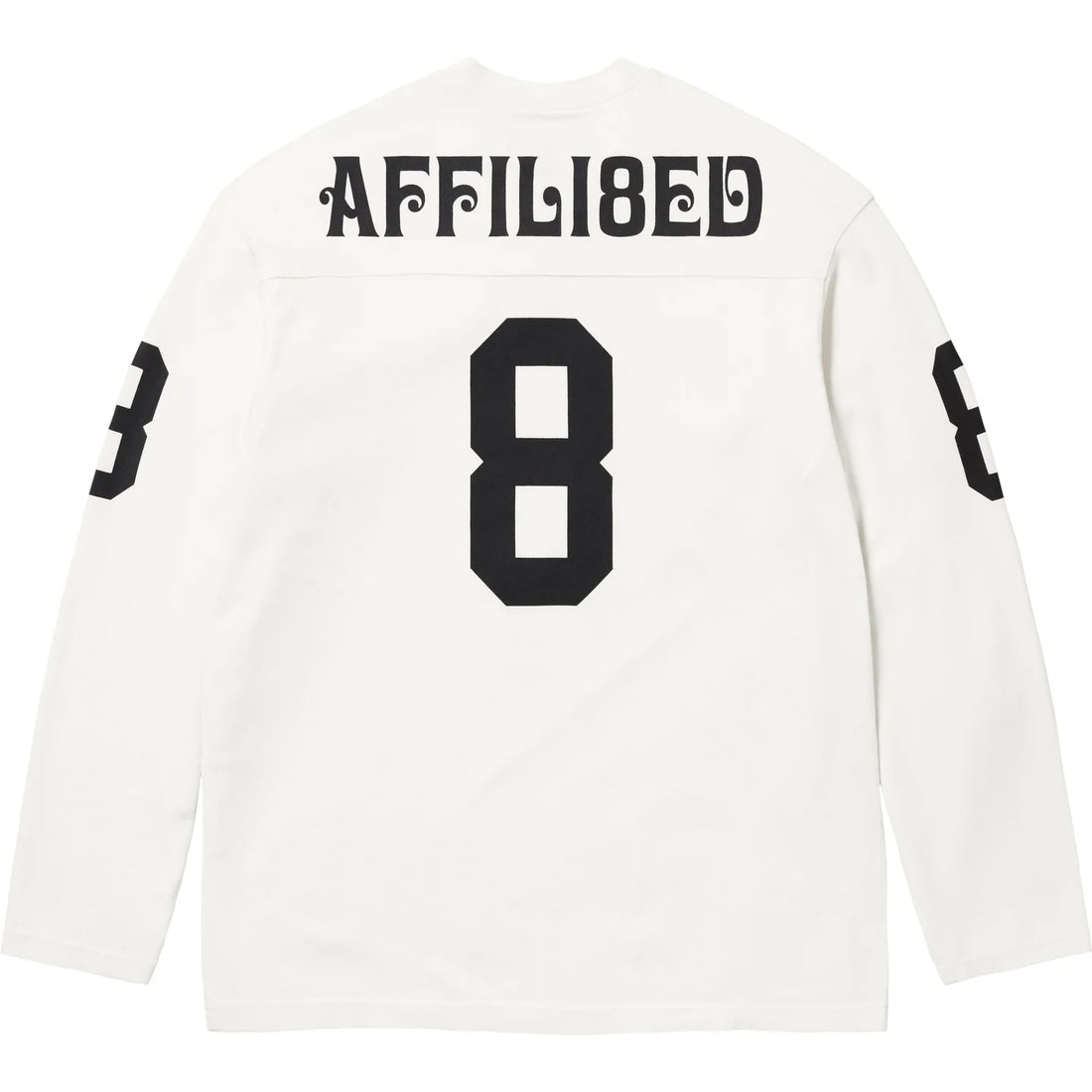 SUPREME AFFILIATED L/S FOOTBALL TOP WHITE