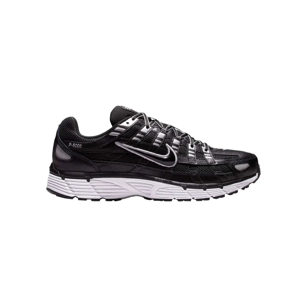 NIKE P-6000 BLACK METALLIC SILVER