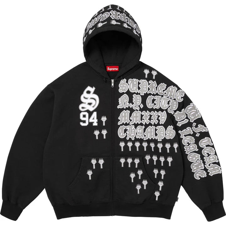 SUPREME LEAGUE CHAMPS ZIP UP TRACKSUIT BLACK