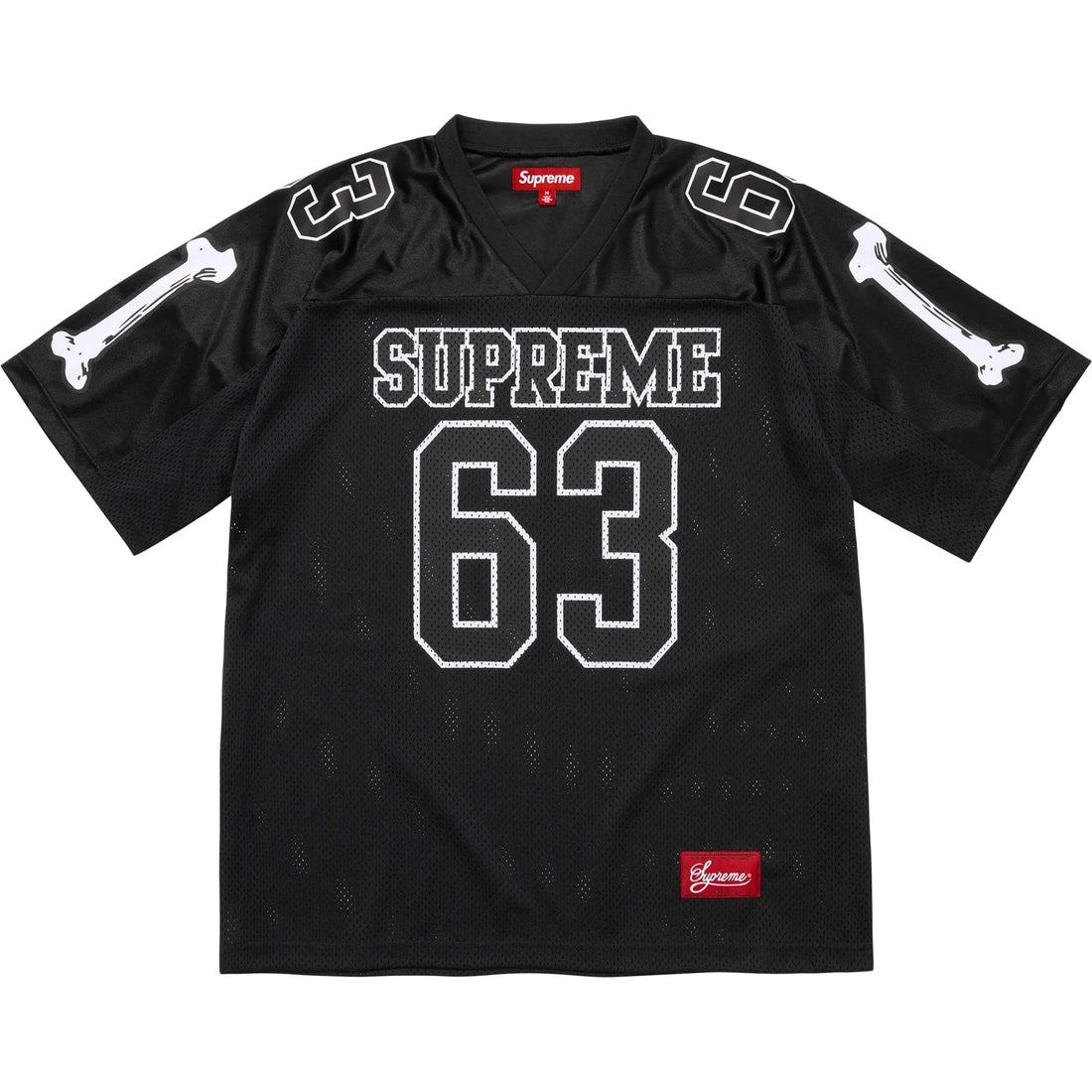 Supreme Bone Football Jersey Black