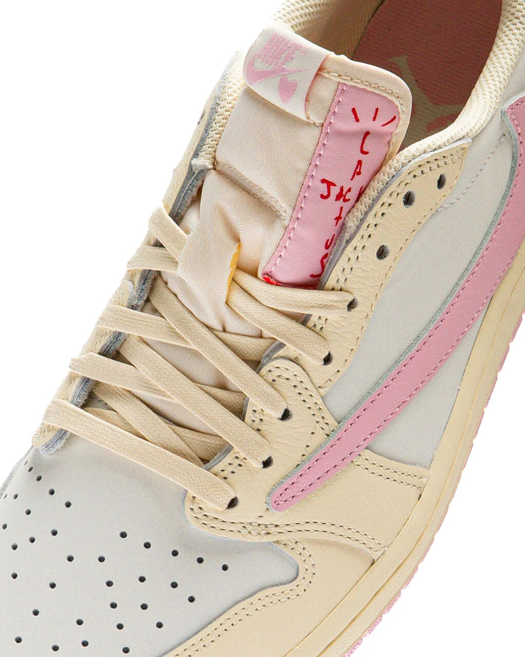 AIR JORDAN 1 RETRO LOW OG SP TRAVIS SCOTT MUSLIN PINK