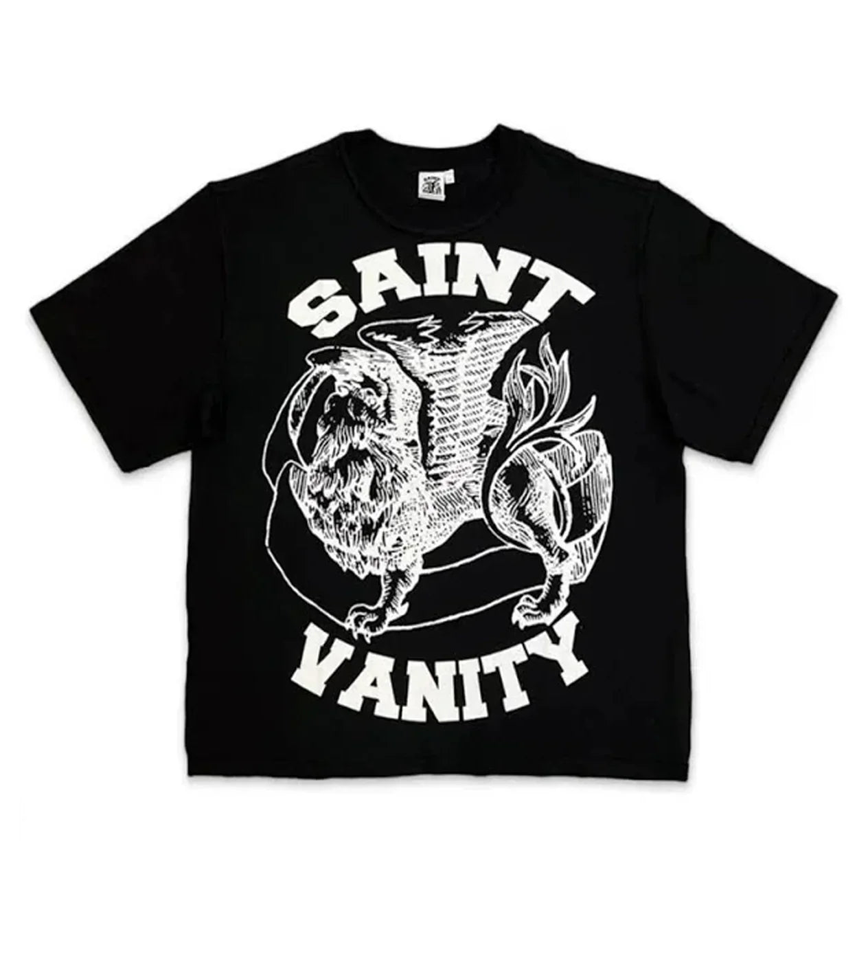 SAINT VANITY GRIFFIN TEE BLACK/WHITE