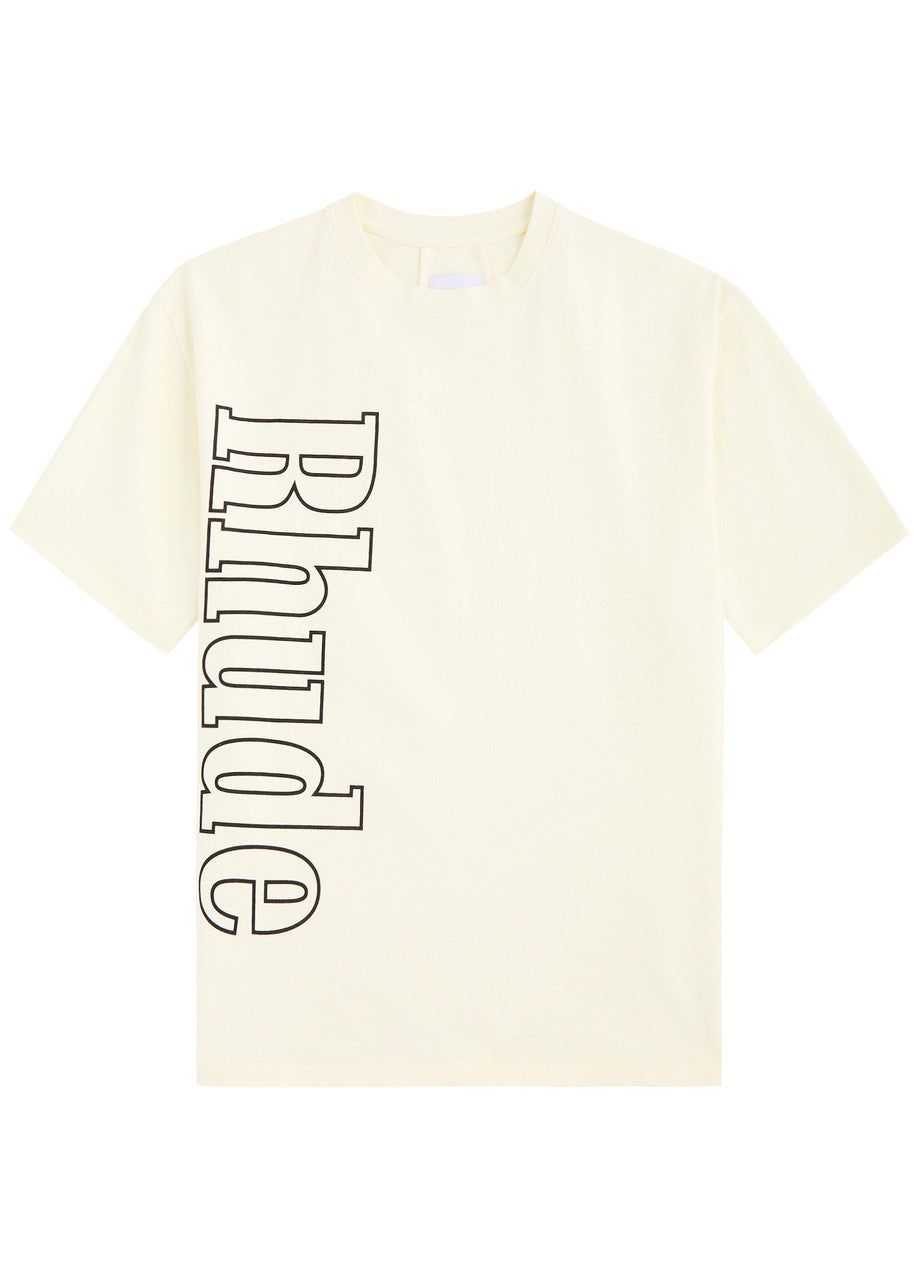 Rhude Logo Print cotton T shirt