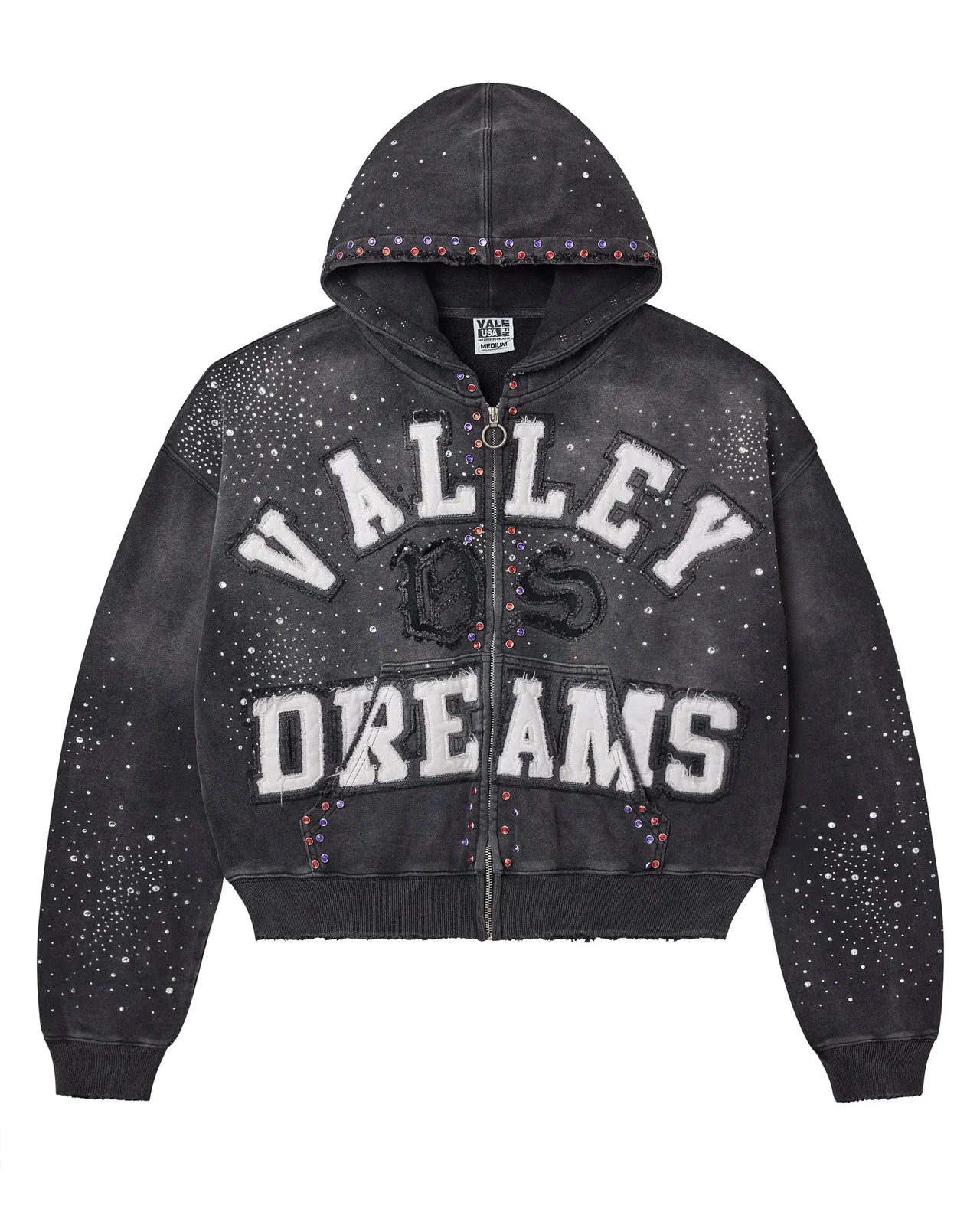 Vale Forever Valley Dreams Classico Black Zip-Up Hoodie