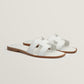 Hermes Oran sandal White