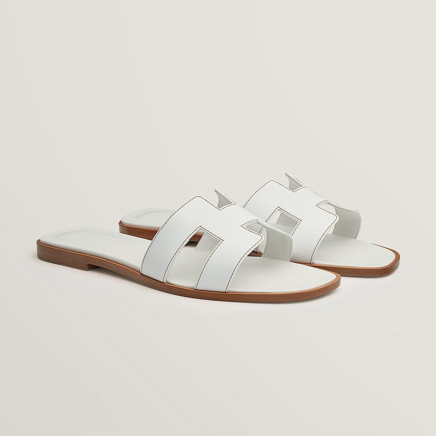 Hermes Oran sandal White