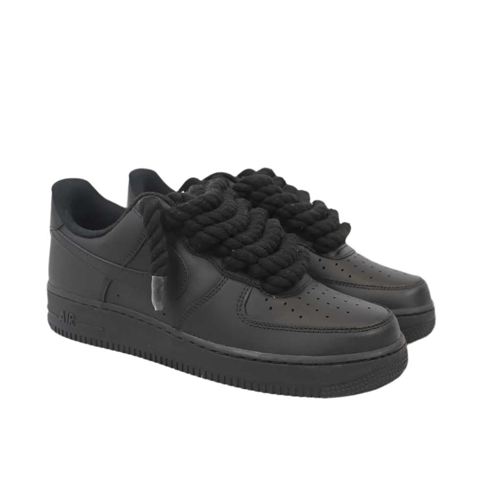 AIR FORCE 1 ROPE LACE BLACK