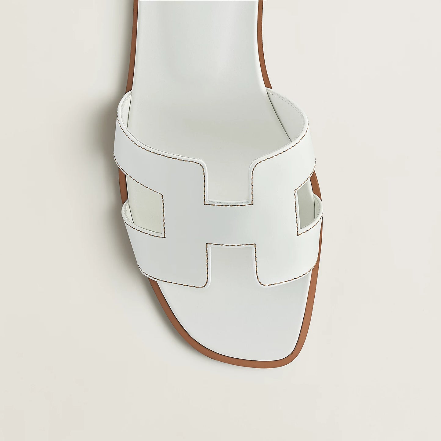 Hermes Oran sandal White