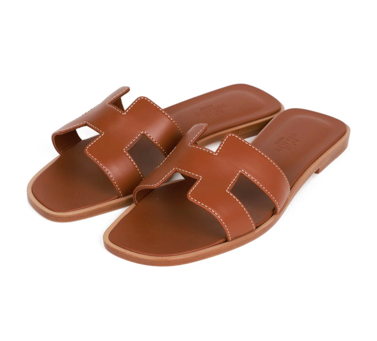 Hermes Oran Sandal Brown