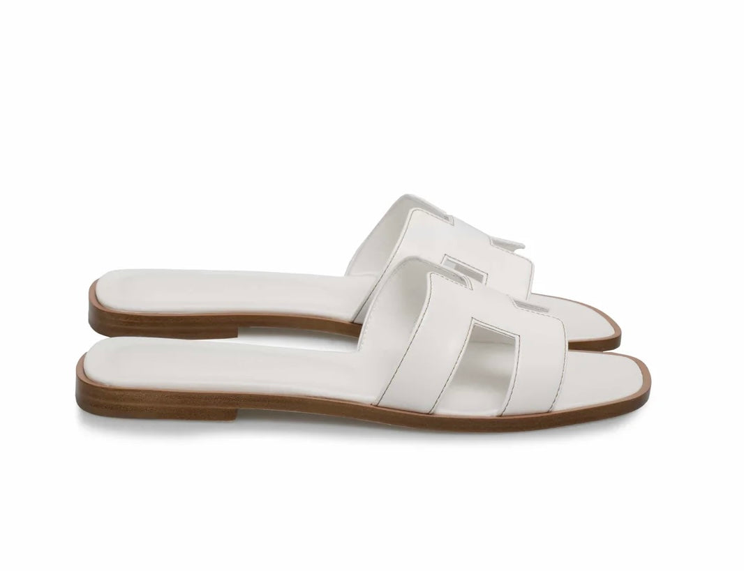 Hermes Oran sandal White