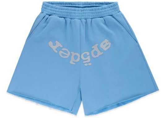 SP5DER WEB SHORTS DUSTY BLUE