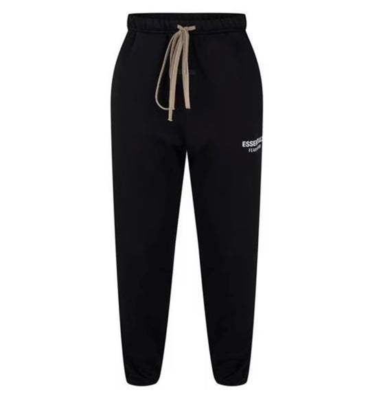 FEAR OF GOD ESSENTIALS LOGO SWEAT PANT BLACK FW24