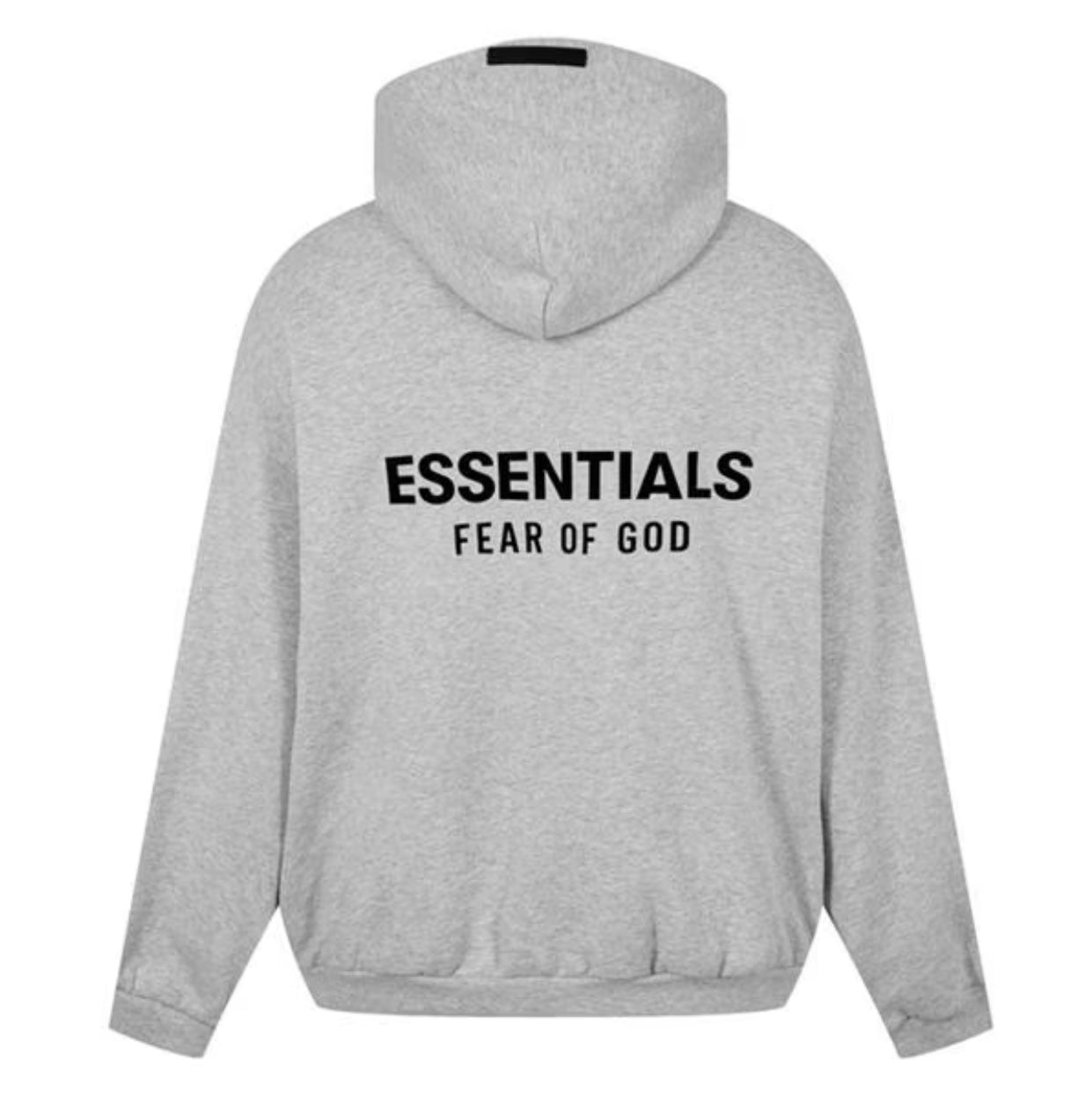 FEAR OF GOD ESSENTIALS LOGO POPOVER HOODY DARK OATMEAL FW24