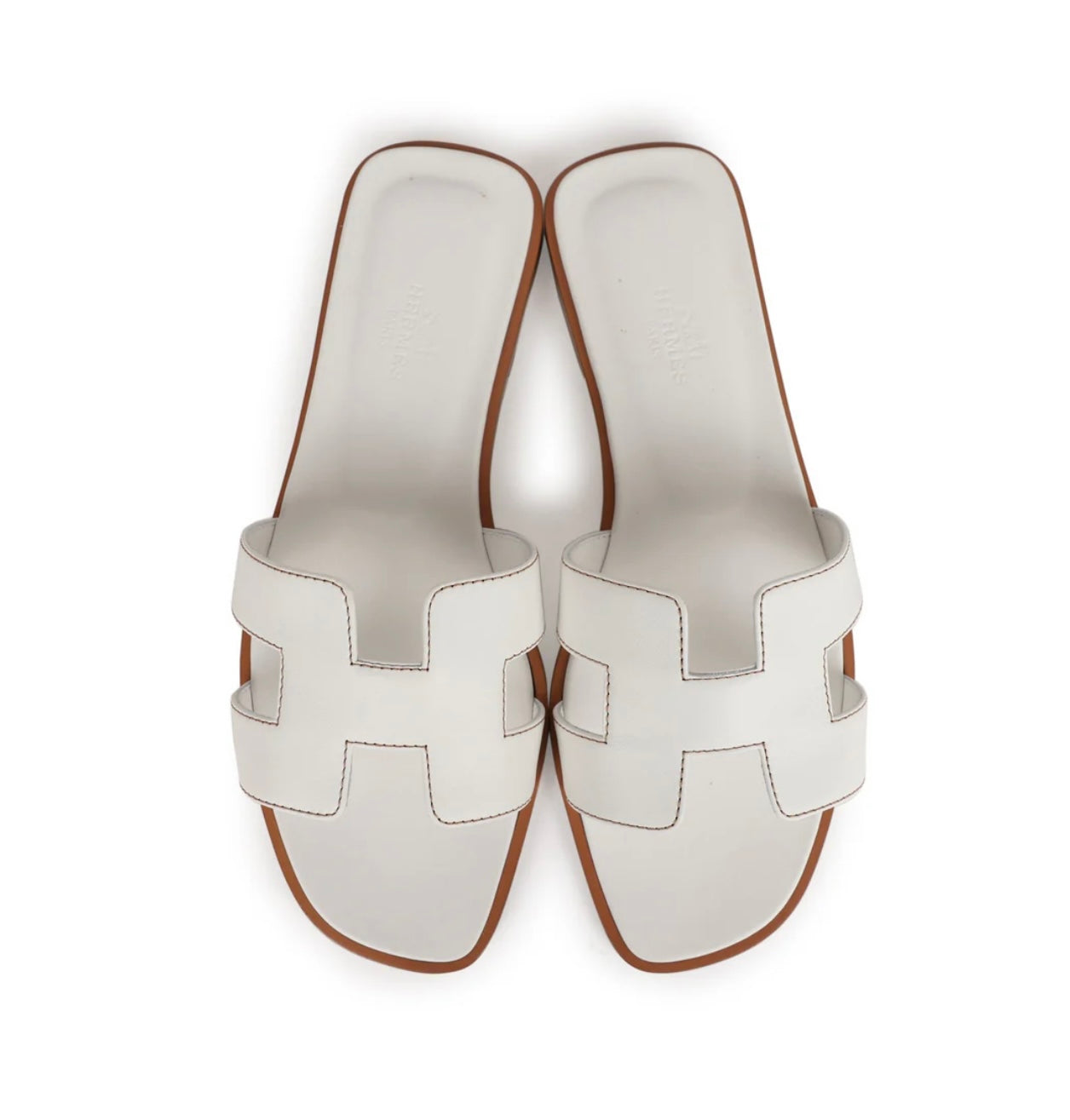 Hermes Oran sandal White