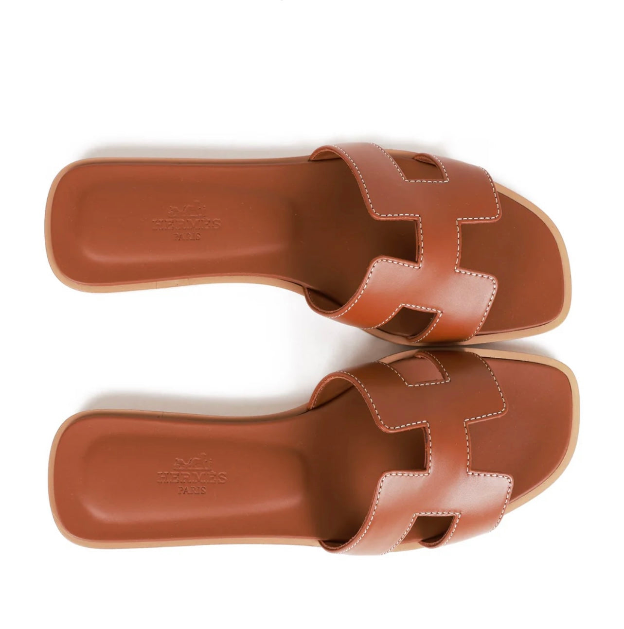 Hermes Oran Sandal Brown