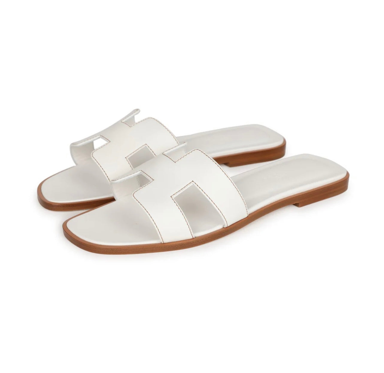 Hermes Oran sandal White