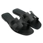 Hermes Oran Sandal Black