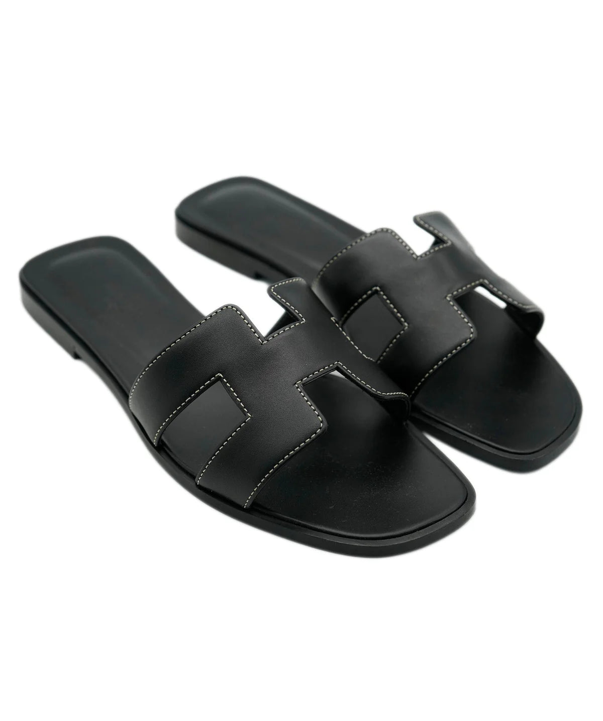 Hermes Oran Sandal Black