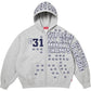 SUPREME LEAGUE CHAMPS ZIP UP TRACKSUIT GREY