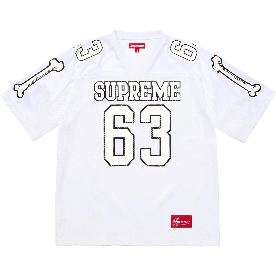 Supreme Bone Football Jersey White