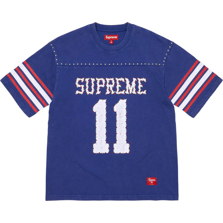 Supreme Studded S/S Football Top Blue