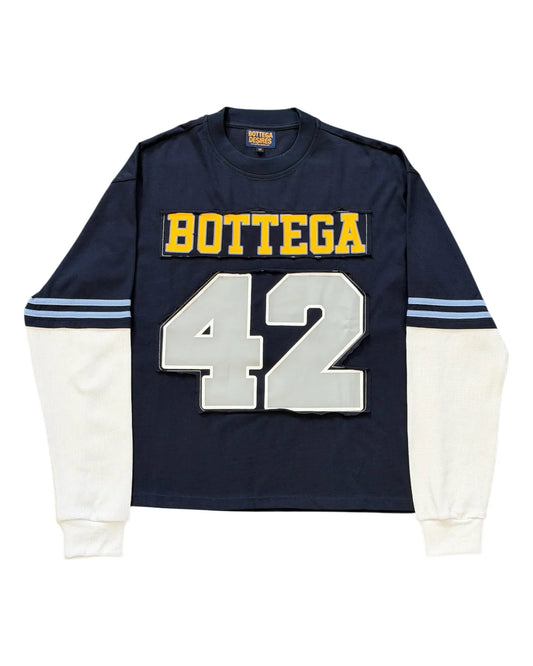 BOTTEGA DESIRES JACKIE ROBINSON LONG-SLEEVE 'NAVY'