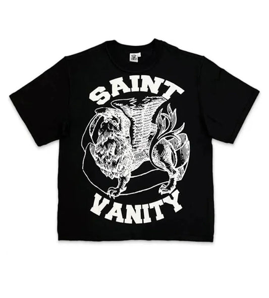 SAINT VANITY GRIFFIN TEE BLACK/WHITE