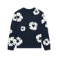 Denim Tears The Cotton Wreath Long-Sleeve Navy T Shirt