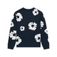 Denim Tears The Cotton Wreath Long-Sleeve Navy T Shirt